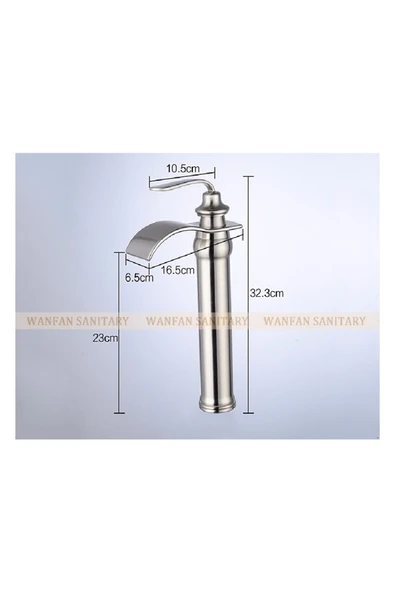 OEM Banyo Çanak Lavabo Bataryası Gold Altın Dore Yeni Şelale 7 Yıl Garantili İthal - Resim 5