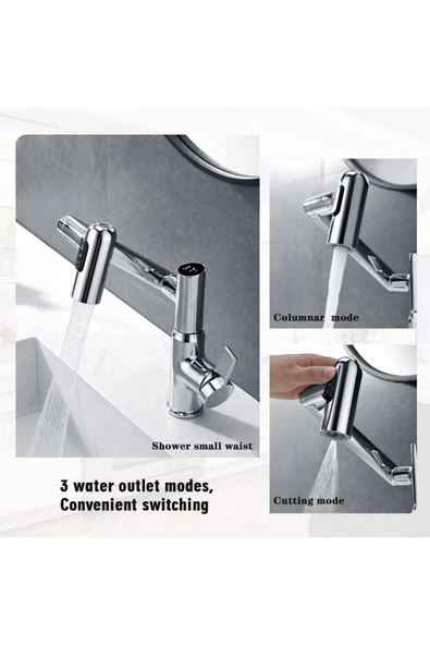 OEM Akıllı Dijital Sıcaklık Led Ekran Banyo Lavabo Bataryası Katlanır İthal Krom 7 Yıl Garantili - Resim 8