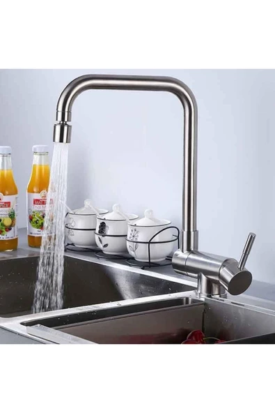OEM Mutfak Pencere Önü Katlanır Evye Bataryası Mat Siyah İthal Yeni 7 Yıl Garantili - 4