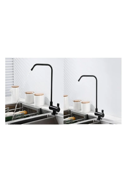 OEM Su Arıtma Musluğu Katlanır Ankastre Yeni Model Mat Krom Nikel Ithal 7 Yıl Garantili - Resim 3