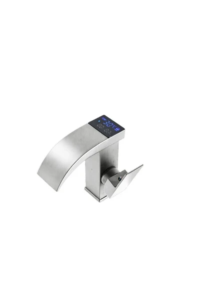 OEM Akıllı Dijital Sıcaklık Led Ekran Banyo Lavabo Bataryası İthal Nikel 7 Yıl Garantili - Resim 3