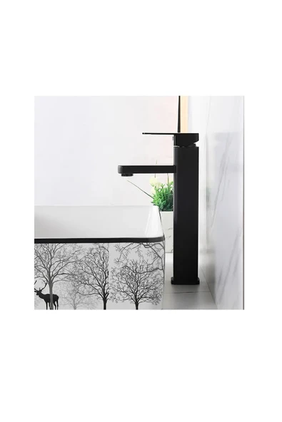 OEM Akıllı Dijital Sıcaklık Led Ekran Banyo Çanak Lavabo Bataryası Mat Siyah İthal 7 Yıl Garantili - Resim 2