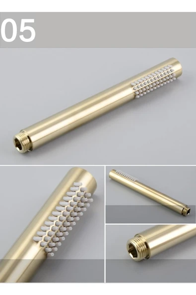 OEM Banyo Bataryası Küvet Jakuzi Duş Seti Ankastre Mat Gold Yeni Ürün 7 Yıl Garantili Ithal - Resim 2