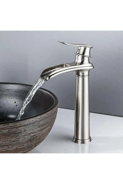 OEM Banyo Çanak Lavabo Bataryası Mat Krom Nikel Renk Yeni Tasarım 7 Yıl Garantili Ithal ürün görseli