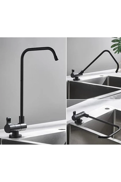 OEM Su Arıtma Musluğu Katlanır Ankastre Yeni Model Mat Krom Nikel Ithal 7 Yıl Garantili ürün görseli