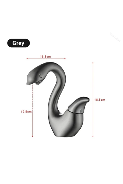 OEM Banyo Lavabo Bataryası Kuğu Model Antrasit Renk Yeni Ürün Ithal 7 Yıl Garantili İthal - Resim 4