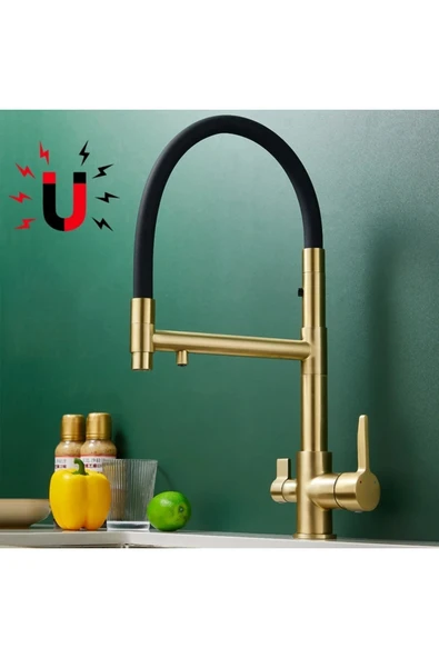 OEM Mutfak Evye Bataryası Dual Flow Su Arıtma Çıkışlı Mıknatızlı Spiral 2 Akış Mod 7 Yıl Garantili Ithal - Resim 3