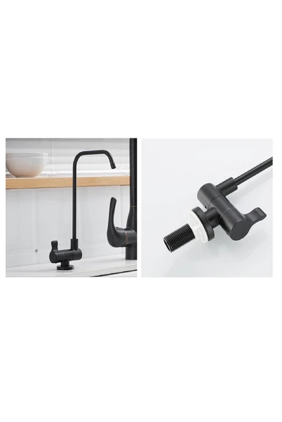 OEM Su Arıtma Musluğu Katlanır Ankastre Yeni Model Mat Krom Nikel Ithal 7 Yıl Garantili - Resim 6