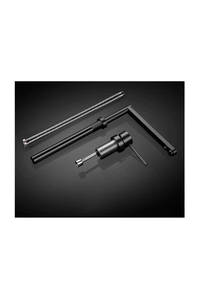 OEM Mutfak Evye Bataryası Pencere Önü Dual Flow Arıtma Çıkışlı Asansörlü Yeni Sistem Mat Siyah Ithal - Resim 6