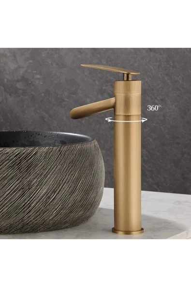 OEM Banyo Çanak Lavabo Bataryası Antik Renk Şelale Yeni Model 7 Yıl Garantili Ithal - Resim 2