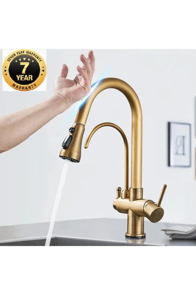 OEM Mutfak Evye Bataryası Dual Flow Smart Dokunmatik Spiralli Fiskiyeli Antik 7 Yıl Garantili İthal ürün görseli