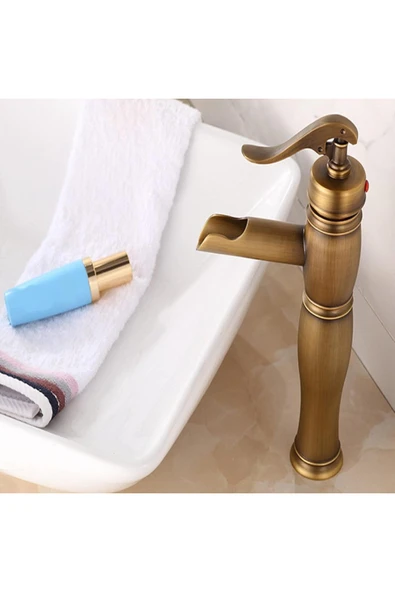 OEM Banyo Çanak Lavabo Bataryası Antik Şelale Renk Yeni Model 7 Yıl Garantili Ithal - Resim 5