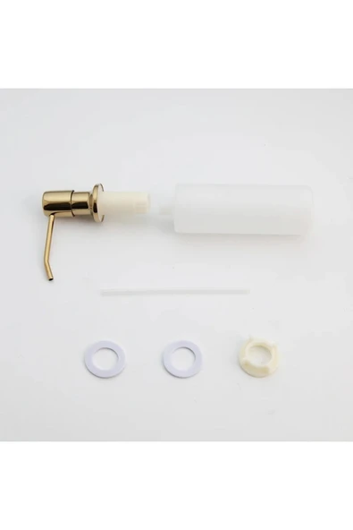 OEM Ankastre Sıvı Sabunluk Gold Mutfak Eviye Ve Banyo Lavabo Uyumlu Ithal 7 Yıl Garantili 500Ml - 6