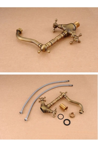 OEM Mutfak Evye Banyo Lavabo Bataryası Antik Tasarım - Resim 4