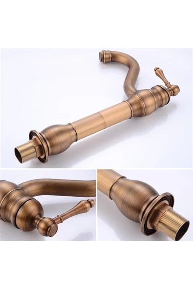 OEM Banyo Çanak Lavabo Bataryası Antik Modeli Yeni Tasarım Ürünü 5 Yıl Garantili - Resim 8