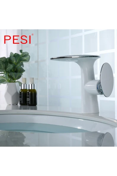 OEM Banyo Lavabo Bataryası Beyaz Şelale Modeli Yeni Tasarım Ürünü 5 Yıl Garantili Yeni Mode - 2
