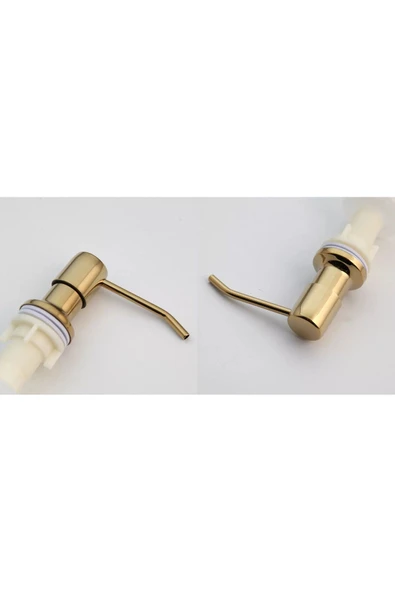 OEM Ankastre Sıvı Sabunluk Gold Mutfak Eviye Ve Banyo Lavabo Uyumlu Ithal 7 Yıl Garantili 500Ml - 5