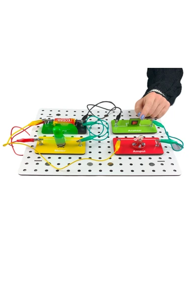 Lapin Deney Atölyesi Mıknatıslı Devreler - Blok Devreler - Temel Elektrik Bilgileri Uygulamalı Eğitim Seti - 2