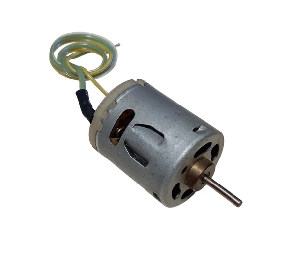 30cm Kablo Lehimli 12V DC Motor Hobi Oyuncak Elektrik Deney Motoru - 4