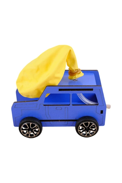 Lapin Deney Atölyesi Balonlu Araba – Kendin Yap Stem Bilim ve Deney Seti - DIY Montessori Eğitim - Maker Set - 1
