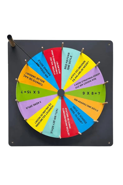 Lapin Deney Atölyesi Çarkıfelek – Dekoratif Duvar Oyunu, Ofis/Okul Ortak Alanlar için Oyunlar