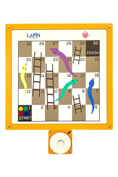 Lapin Deney Atölyesi Snake Ladders – Dekoratif Duvar Oyunu, Ofis/Okul Ortak Alanlar için Oyunlar