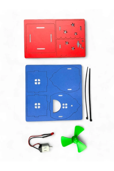 Lapin Deney Atölyesi Rüzgarlı Ev – Kendin Yap DIY Deney Bilim Seti - 2