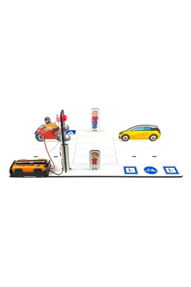 Lapin Deney Atölyesi Trafik Işıkları – Kendin Yap DIY Deney Bilim Seti - 1
