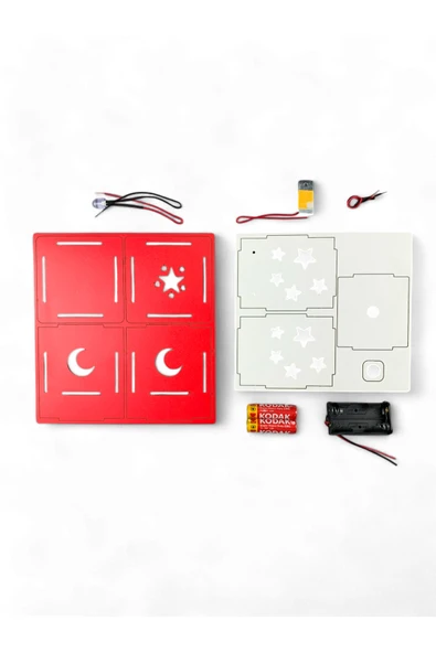 Lapin Deney Atölyesi Gece Lambası -  Kendin Yap Stem Bilim ve Deney Seti - DIY Montessori Eğitim - Maker Set - Resim 2