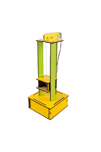 Lapin Deney Atölyesi Asansör – Kendin Yap Stem Bilim ve Deney Seti - DIY Montessori Eğitim - Maker Set - 1