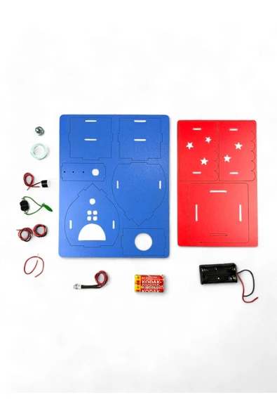 Lapin Deney Atölyesi Deprem Sensörlü Ev – Kendin Yap Stem Bilim ve Deney Seti - DIY Montessori Eğitim - Maker Set - 2