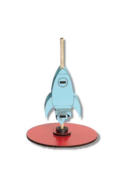 Lapin Deney Atölyesi Manyetik Roket -  Kendin Yap Stem Bilim ve Deney Seti - DIY Montessori Eğitim - Maker Set ürün görseli