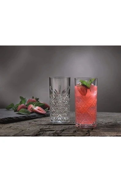 Paşabahçe 52800 timeless 6 lı su bardak -  kokteyl meşrubat bardağı 450 cc - Resim 2