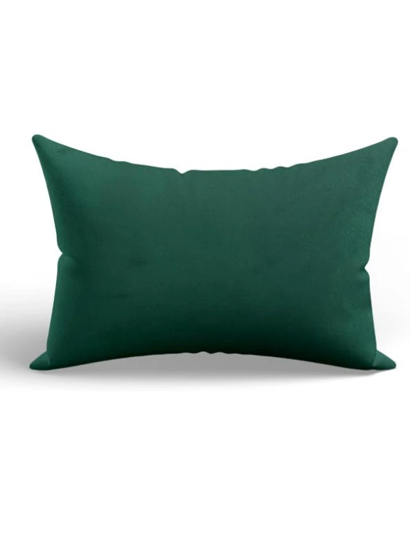 Mrs.Gugar Zümrüt Yeşili Dikdörtgen Kırlent Kılıfı - Resim 2