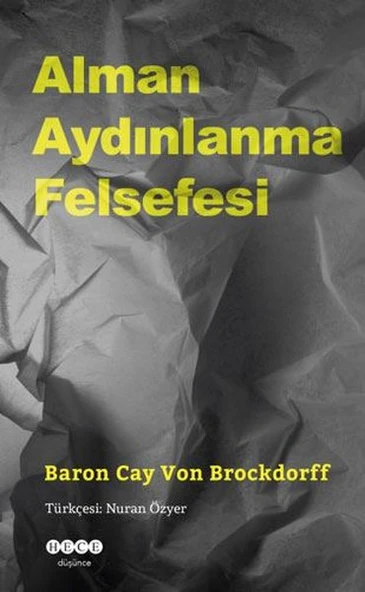 Alman Aydınlanma Felsefesi/Baron Cay Von Brockdorff