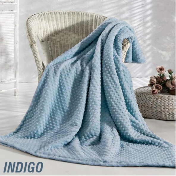 Pearl Tomurcuk Çift Kişilik Battaniye Mavi ürün görseli