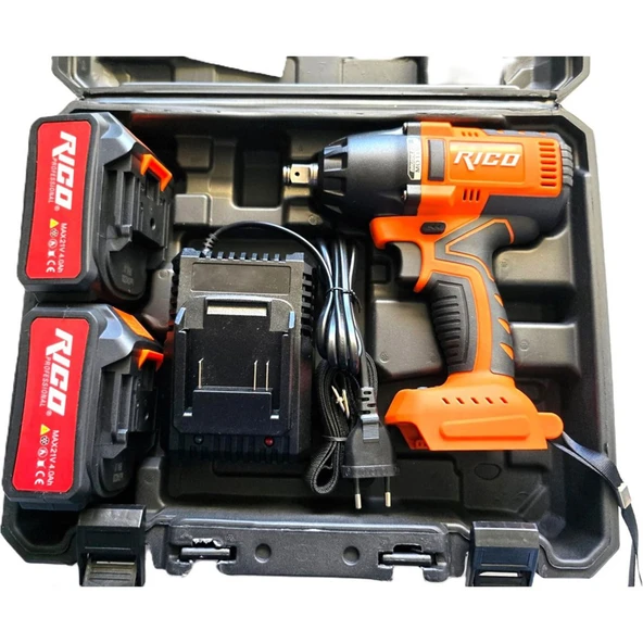 Rico 028-RE0007 21V Kömürsüz Şarjlı Somun Sıkma Makinesi 650 Nm Lastik Teker Bijon Sökme Tabanca - Resim 3