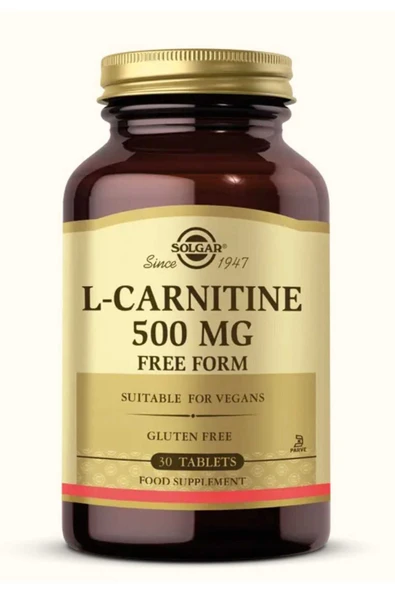 Solgar L-Carnitine 500 Mg 30 Tablet - Resim 3