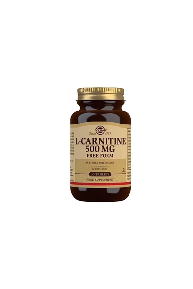 Solgar L-Carnitine 500 Mg 30 Tablet - Resim 4