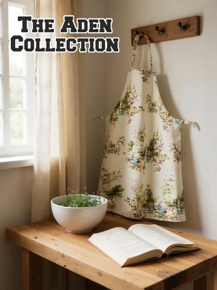 Manzara Baskılı Mutfak Önlüğü