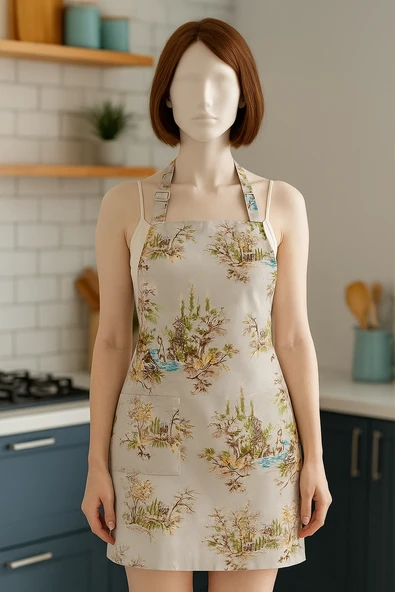 Manzara Baskılı Mutfak Önlüğü - 3