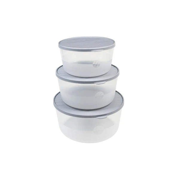 Yuvarlak Saklama Kabı Seti (3–4.5–6.5 L) – Kırılmaz, Çizilmez & Sızdırmaz - 6