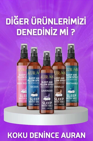 AURAN Lavanta Uyku Ve Yastık Spreyi Rahatlatıcı Uyku Ve Dinlenme Spreyi Sleep And Pıllow Spray 50ml - 8