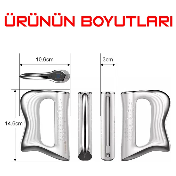 HyMark Elektrikli Fasya Bıçağı Boyun ve Omuz Kas Rahatlatıcı 3 Kademeli Titreşimli Masaj Aleti - 6