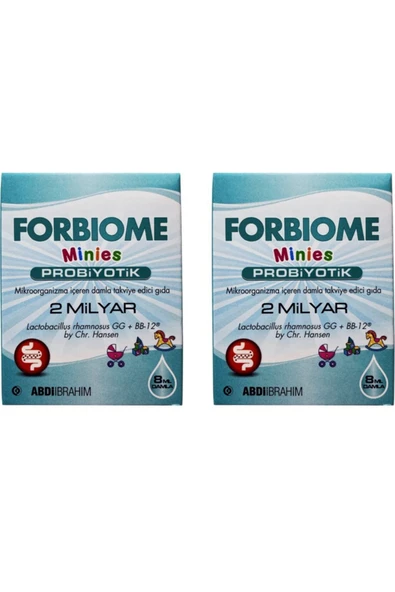 Forbiome Minies 2 Milyar Probiyotik Damla 8 Ml 2 Adet