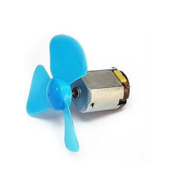 10 Adet Öğrenci Elektrik DC 3V Deney Motoru  ve 10 Adet Deney Motoru Pervanesi - Resim 4