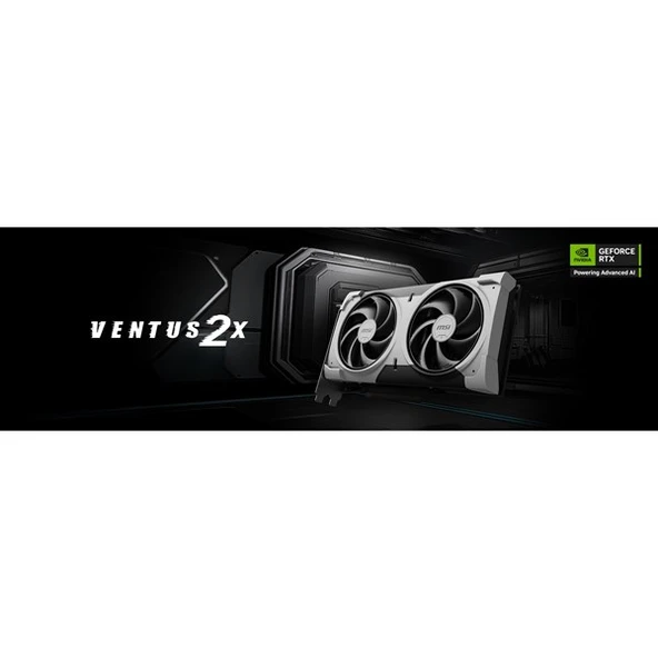 MSI VGA GEFORCE RTX 5060 TI 8G VENTUS 2X PLUS GDDR7 128B DX12 PCIE5.0 X16 (3XDP / 1XHDMI) - Resim 6