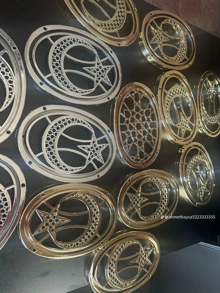 Led Işıklı Hoparlör Kapağı Seti 16 cm 4 adet - Resim 4