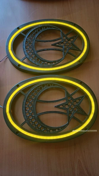 Led Işıklı Hoparlör Kapağı Seti 16 cm 4 adet - Resim 3