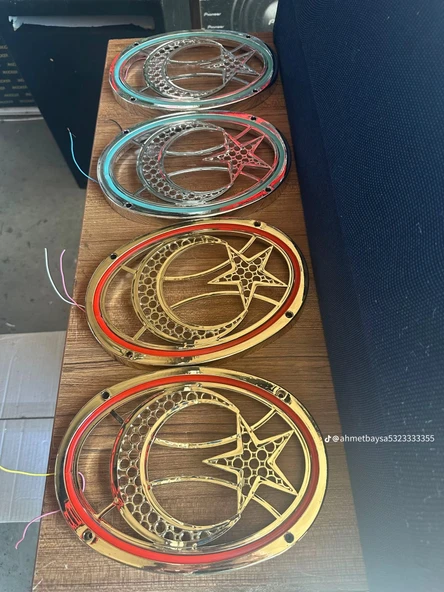 Led Işıklı Hoparlör Kapağı Seti 16 cm 4 adet - Resim 5